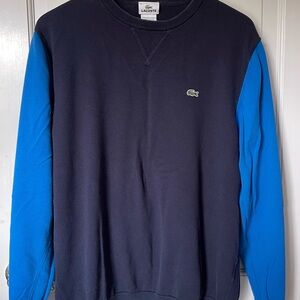 Lacoste Blue Crewneck Sweater Size 8, size Large equivalent, all cotton